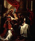Unknown Artist Holy Communion of St Teresa of Avila by Claudio Coello painting
